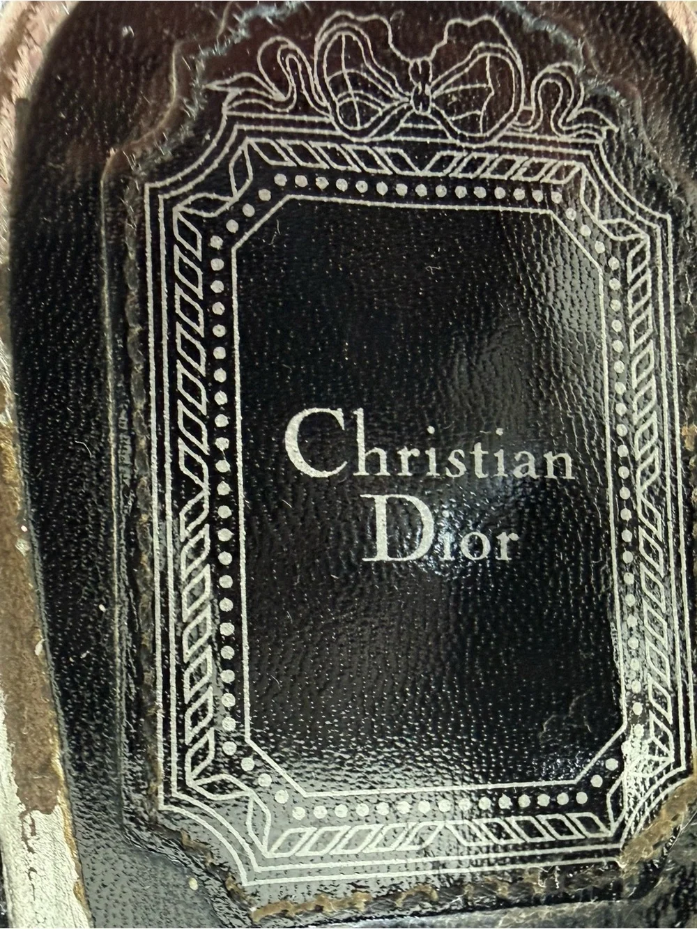 Christian Dior vintage silver women sandals size 35.5 EU Authentic